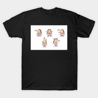 Ballet Positions Hedgehogs T-Shirt